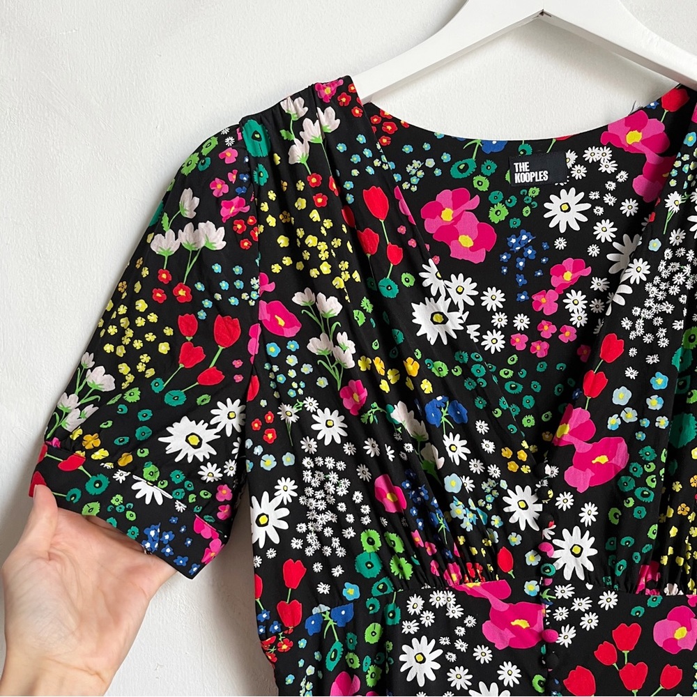 The Kooples Short Printed Dress with Buttonings - Picture 2 of 12